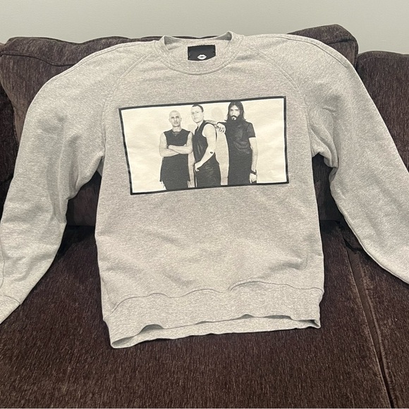 TOM RBL men gray long sleeve crew neck sweatshirt/size M - Picture 3 of 6